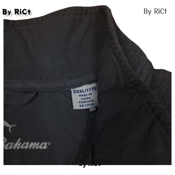 Tommy Bahama Tobago Men Sweatshirt Half Zip Size 3XL Pullover Henley Cotton Gray - Picture 7 of 9